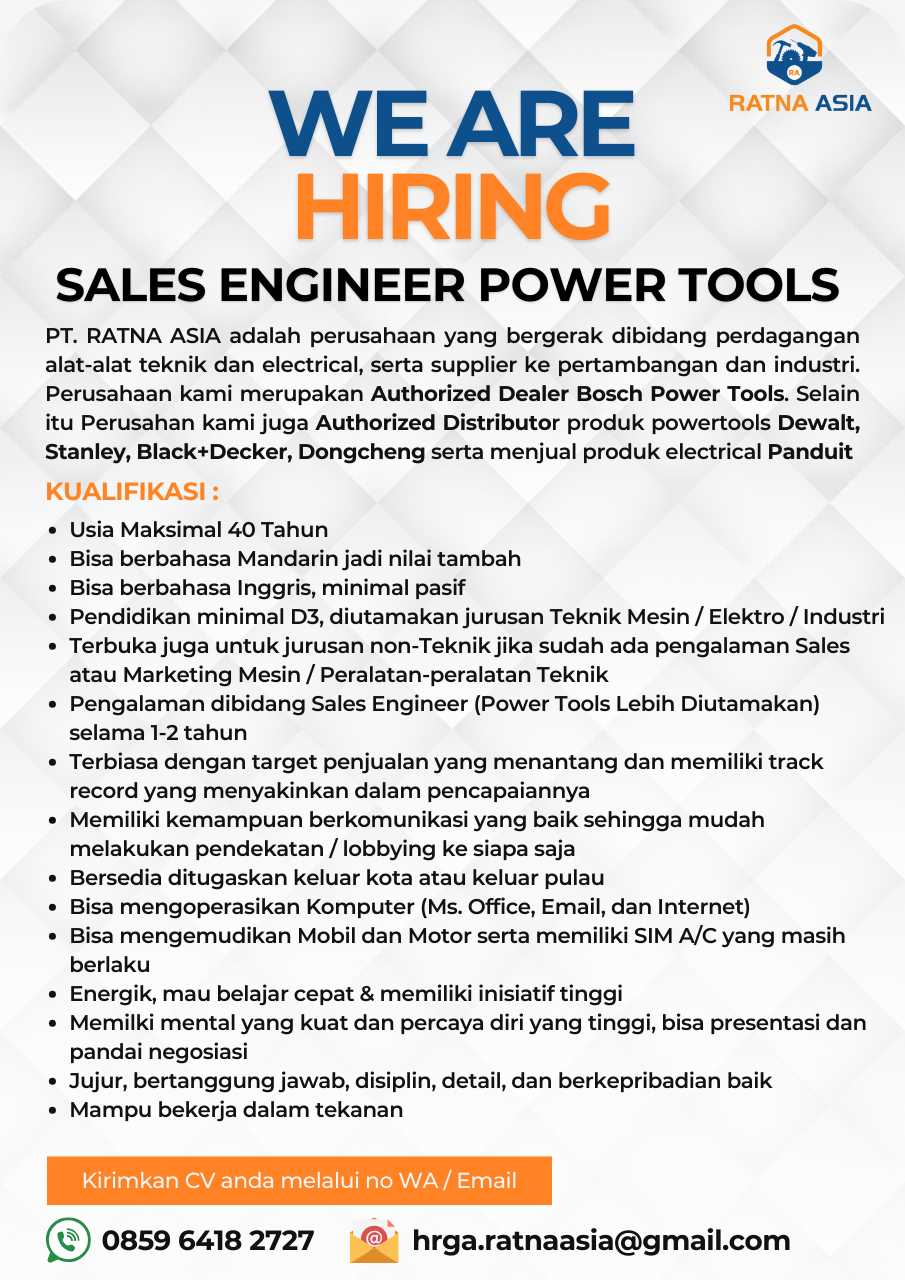 Sales Engineer Power Tools